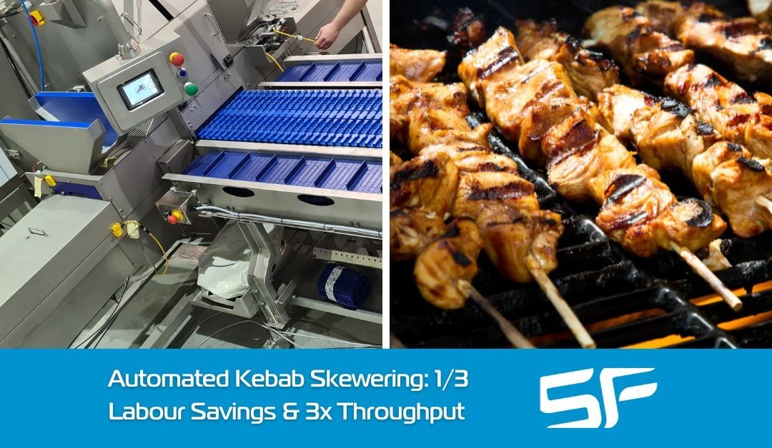 Automated BBQ Kebab Skewering with One-Third Labour Savings and Triple the Throughput